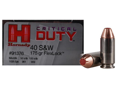 Hornady Critical Duty 40 S&W 175gr 20rd Box